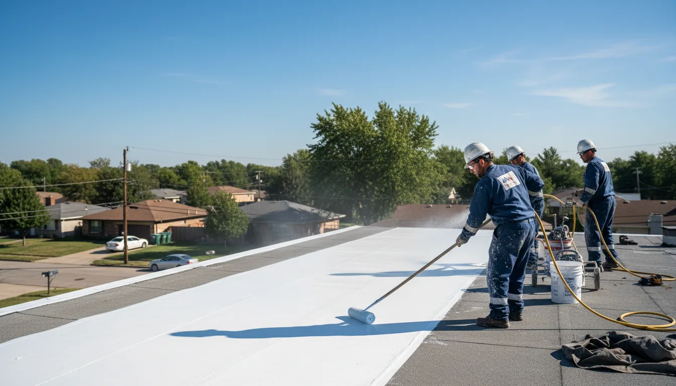 Commercial roof coating in Ronks, PA near me